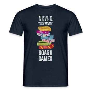 Boardgames Lover - Men's T-Shirt - navy - Front - AI Model Male 178 light (178cm)