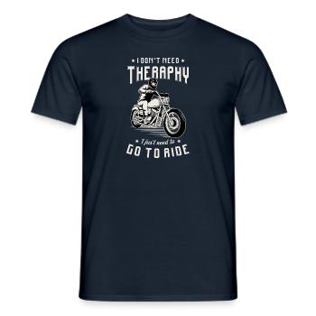 Moto, Moto, Machine, Motocycliste, Evolution - T-shirt homme - marine - Devant - AI Model Male 178 light (178cm)