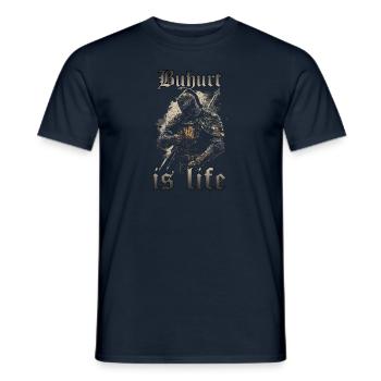 Buhurt Hobby Ritter Outfit Buhurt Turnier Krieger - Männer T-Shirt - Navy - Vorne - AI Model Male 178 light (178cm)