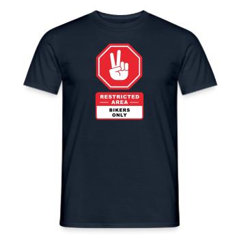 Motards - T-shirt homme - marine - Devant - AI Model Male 178 light (178cm)