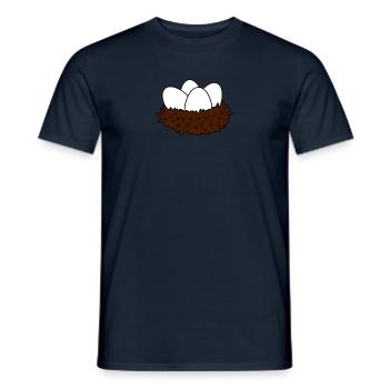 nest - Männer T-Shirt - Navy - Vorne - AI Model Male 178 light (178cm)