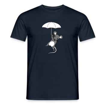 Niedliche fliegende Maus - Männer T-Shirt - Navy - Vorne - AI Model Male 178 light (178cm)
