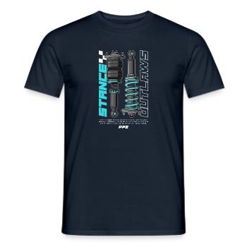 Coilovers Main Design Dark Ver - Männer T-Shirt - Navy - Vorne - AI Model Male 178 light (178cm)