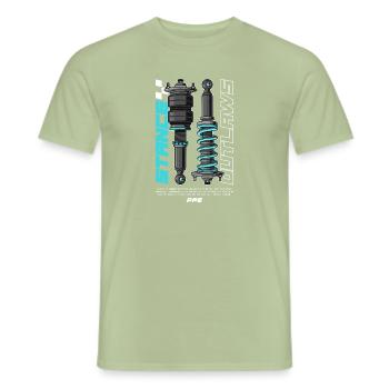 Coilovers Main Design Dark Ver - Männer T-Shirt - Sage - Vorne - AI Model Male 178 light (178cm)