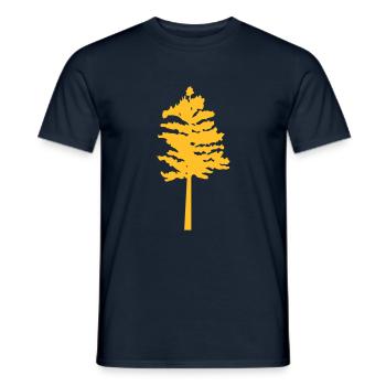 trees - tree - Men's T-Shirt - navy - Front - AI Model Male 178 light (178cm)