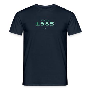 Infinite gameplay 1985 - Men's T-Shirt - navy - Front - AI Model Male 178 light (178cm)