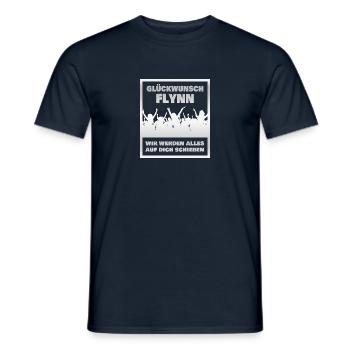 Abschluss Flynn - Männer T-Shirt - Navy - Vorne - AI Model Male 178 light (178cm)