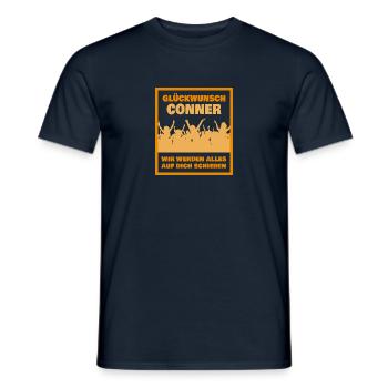 Conner - T-shirt homme - marine - Devant - AI Model Male 178 light (178cm)