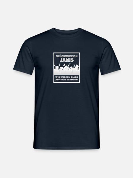 Janis som kollega - T-shirt herr - marinblå