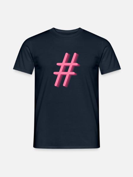 Hashtag - T-shirt homme - marine