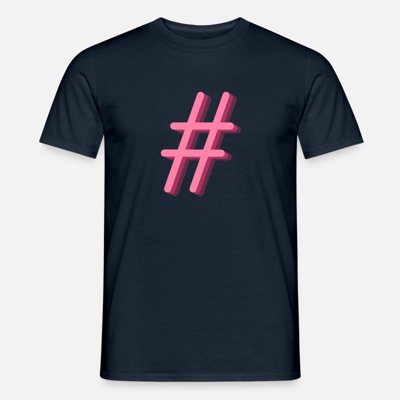 Hashtag - Men’s T-shirt - navy