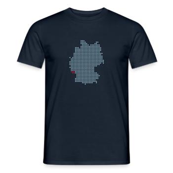 Sarre - Sarrebruck - T-shirt homme - marine - Devant - AI Model Male 178 light (178cm)