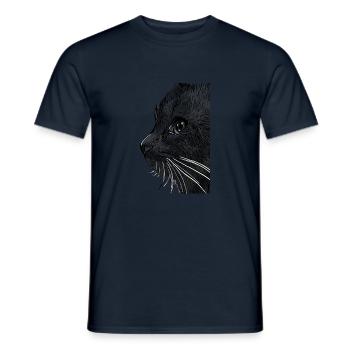 pussy katze - Männer T-Shirt - Navy - Vorne - AI Model Male 178 light (178cm)