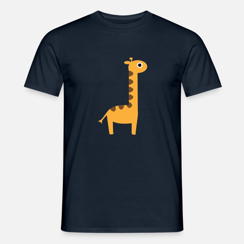 Giraffe - Männer T-Shirt - Navy