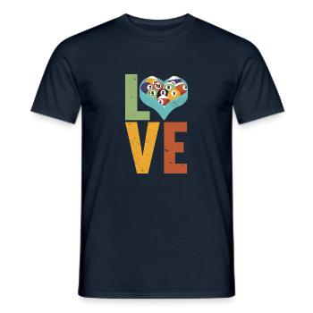 Snooker Pool Billiards - Men's T-Shirt - navy - Front - AI Model Male 178 light (178cm)