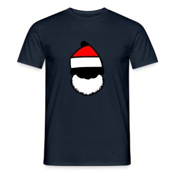 Christmas Hat Santa Claus Christmas Vector - Men's T-Shirt - navy - Front - AI Model Male 178 light (178cm)