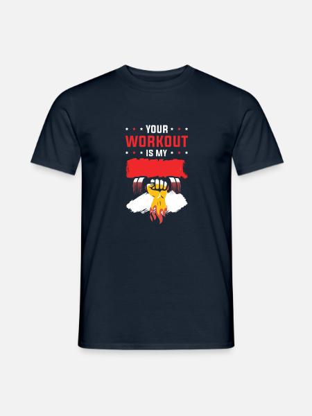 fitness workout workout - Männer T-Shirt - Navy