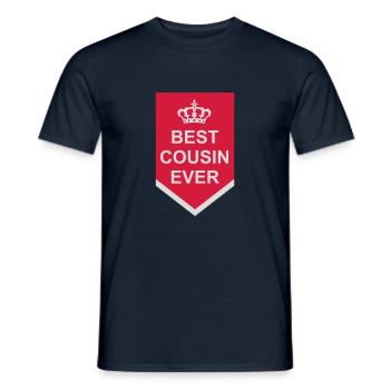 best cousin ever quote - Men's T-Shirt - navy - Front - AI Model Male 178 light (178cm)