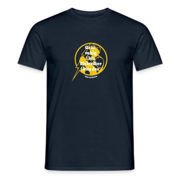 Ganz ruhig ... Elektriker - bayerischer Spruch - Männer T-Shirt - Navy - Vorne - AI Model Male 178 light (178cm)