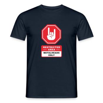 Metalheads - Men's T-Shirt - navy - Front - AI Model Male 178 light (178cm)