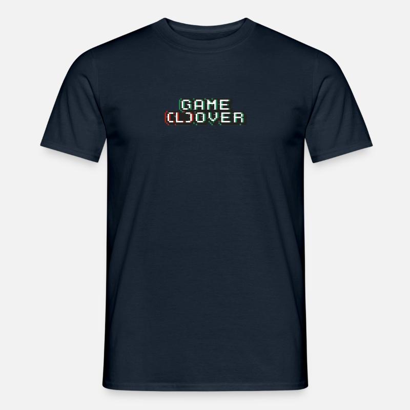 game(l)over Pixel Retrogamer - Männer T-Shirt - Navy