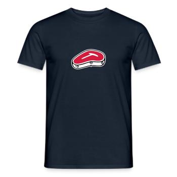 T-Bone Steak - Männer T-Shirt - Navy - Vorne - AI Model Male 178 light (178cm)