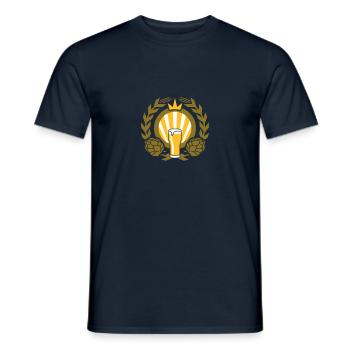 Bier Bier King v3 - Männer T-Shirt - Navy - Vorne - AI Model Male 178 light (178cm)