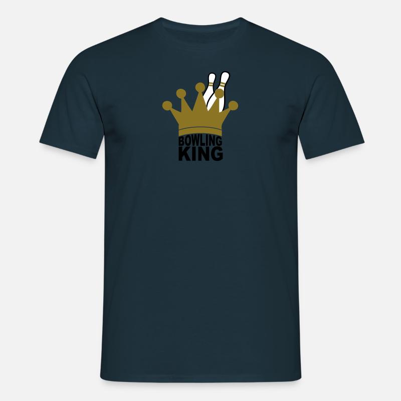Bowling King - Männer T-Shirt - Navy