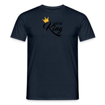 I'm the King - T-shirt homme - marine - Devant - AI Model Male 178 light (178cm)