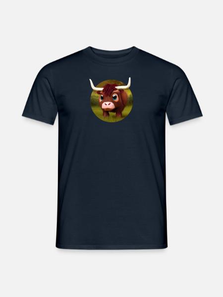 Baby water buffalo - Men's T-Shirt - navy