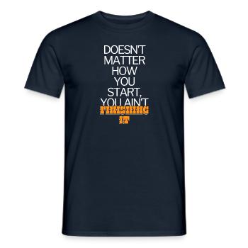 Unerledigte Aufgaben - Männer T-Shirt - Navy - Vorne - AI Model Male 178 light (178cm)