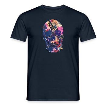 Skull Pop - Men's T-Shirt - navy - Front - AI Model Male 178 light (178cm)