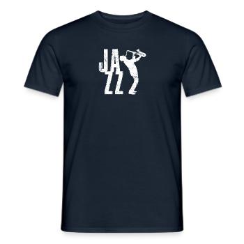 Musique Jazz Saxophoniste Rétro - T-shirt homme - marine - Devant - AI Model Male 178 light (178cm)