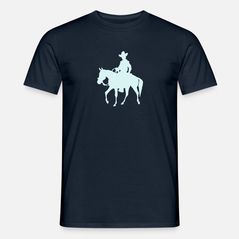 Cowboy - Männer T-Shirt - Navy