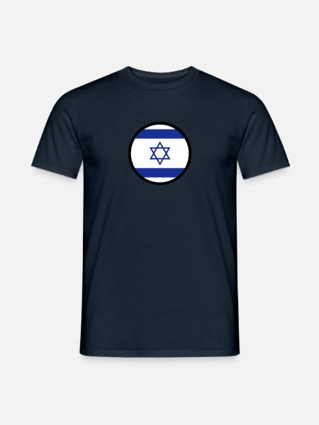 Bajo el signo de Israel - Camiseta hombre - azul marino