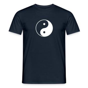 Yin Yang - Männer T-Shirt - Navy - Vorne - AI Model Male 178 light (178cm)
