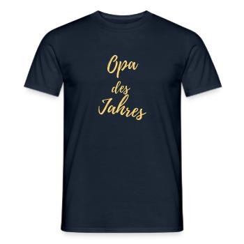 oma opa - Männer T-Shirt - Navy - Vorne - AI Model Male 178 light (178cm)
