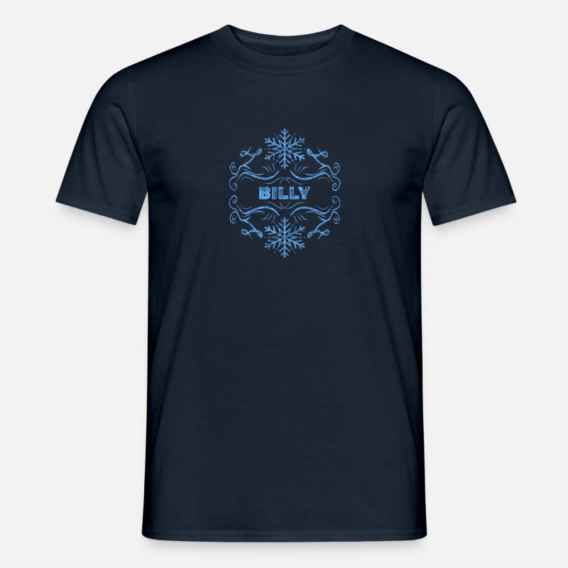 Winter Billy - Männer T-Shirt - Navy