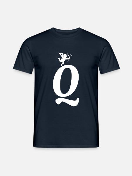 Q - Männer T-Shirt - Navy