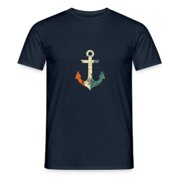 Anker - Männer T-Shirt - Navy - Vorne - AI Model Male 178 light (178cm)