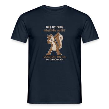 Erdmännchen Papa - Männer T-Shirt - Navy - Vorne - AI Model Male 178 light (178cm)