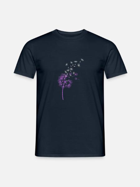 T Shirt blown away - Männer T-Shirt - Navy
