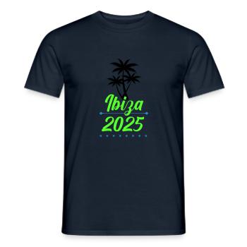 Ibiza 2025 - Men's T-Shirt - navy - Front - AI Model Male 178 light (178cm)