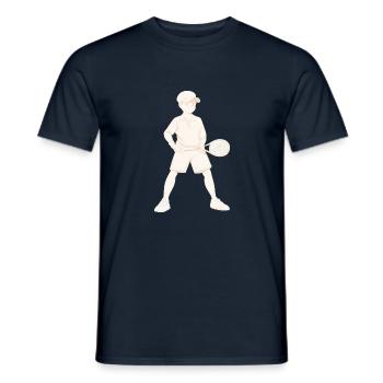 Joueur de tennis Match de tennis - T-shirt homme - marine - Devant - AI Model Male 178 light (178cm)