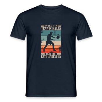 Tennis - Men's T-Shirt - navy - Front - AI Model Male 178 light (178cm)