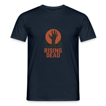 Tombes effrayantes d’Halloween avec des os sans costume - T-shirt homme - marine - Devant - AI Model Male 178 light (178cm)