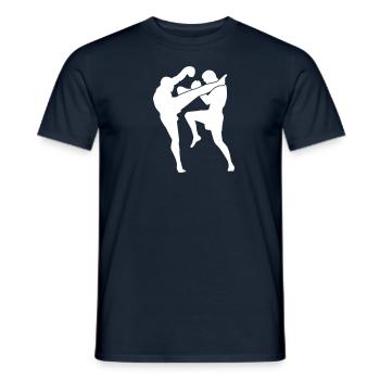 Muay Thai - T-shirt homme - marine - Devant - AI Model Male 178 light (178cm)
