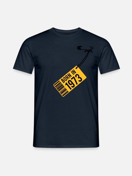 born in 1973 (fr) - T-shirt homme - marine