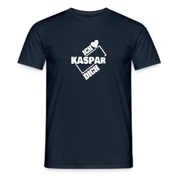 Couple Kaspar - Männer T-Shirt - Navy - Vorne - AI Model Male 178 light (178cm)