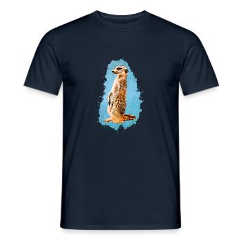 Meerkat - Blue - Men's T-Shirt - navy - Front - AI Model Male 178 light (178cm)